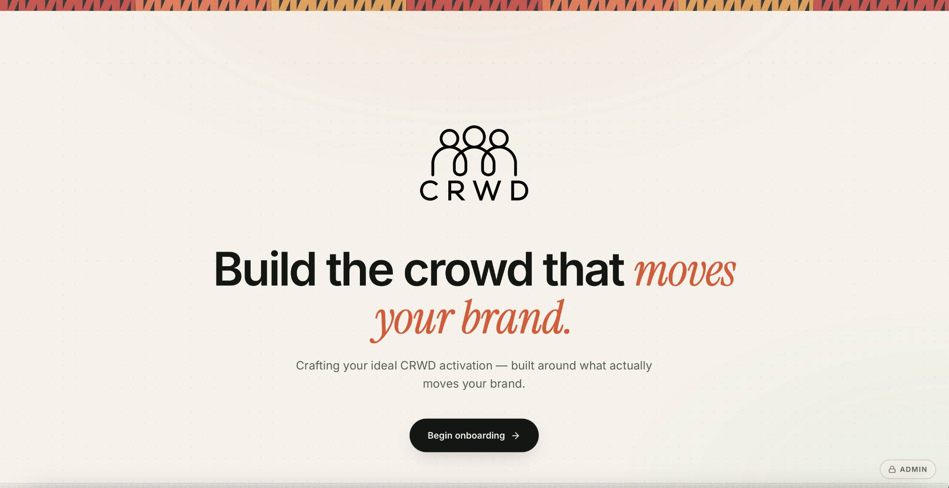 CRWD Brand Ad Portal — campaign management interface